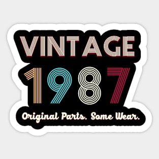 Vintage 1987 Original Parts. Some Ware Sticker